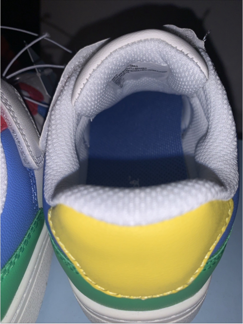 Cat & Jack Toddler Jaid Solid Court Sneakers Faux Leather Color Block Size 12 - Picture 12 of 16